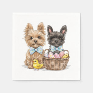 Guardanapo De Papel Páscoa Yorkshire Terrier Dogs