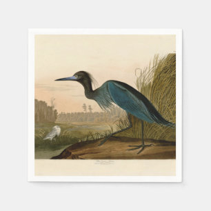 Guardanapo De Papel Pássaro de Água com Crane Azul Audubon