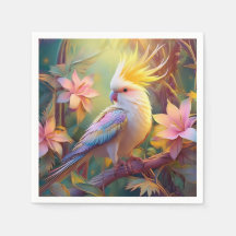 Pássaro Iridescente Wing Cockatiel Fantasy