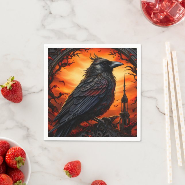Guardanapo De Papel Pássaro Negro (Insitu)