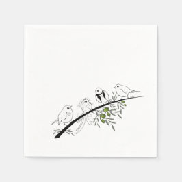 Guardanapo De Papel Pássaros de Amor Napkins