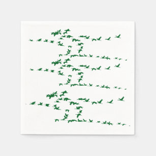 Guardanapo De Papel Pássaros-guindastes-guindastes-guindastantes