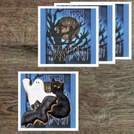 Guardanapo De Papel Pássaros Noturnos Em Observação