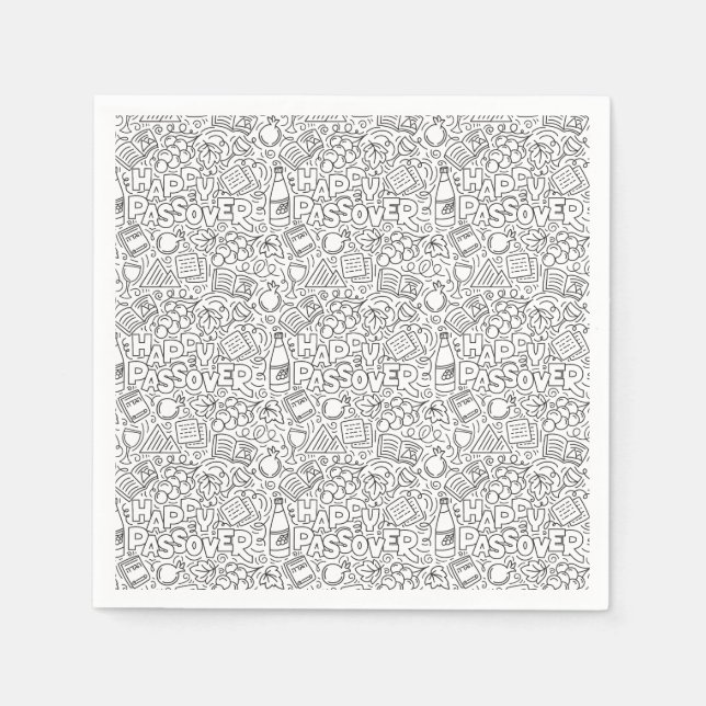 Guardanapo De Papel Passover Paper Napkins (Frente)
