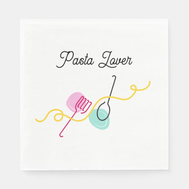 Guardanapo De Papel Pasta Lover (Frente)