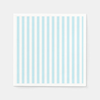 Guardanapo De Papel Pastel Blue and White Striped Paper napkin