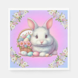 Guardanapo De Papel Pastel Bonito Coelho da Páscoa