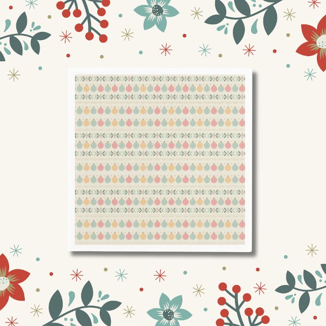 Guardanapo De Papel Pastel Christmas Ornaments (Criador carregado)