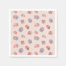 Guardanapo De Papel Pastel Cupcake Confetti Birthday Napkins