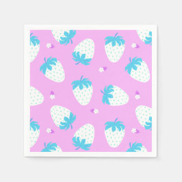 Guardanapo De Papel Pastel de Morango Rosa