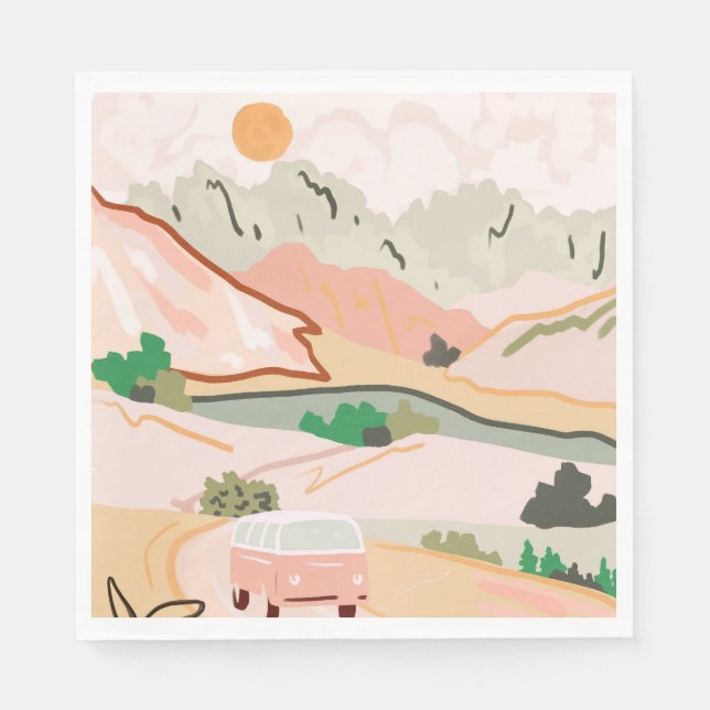 Guardanapo De Papel Pastel Journey (Frente)