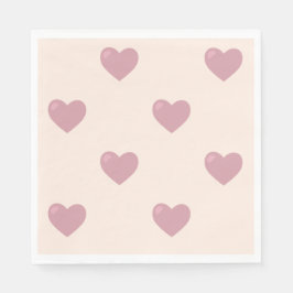 Guardanapo De Papel Pastel Love Hearts
