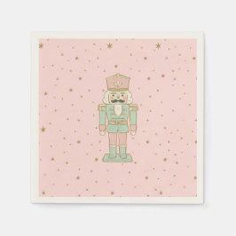 Guardanapo De Papel "Pastel Nutcracker – Whimsical Holiday
