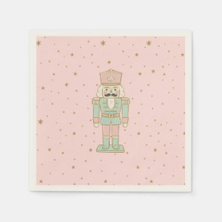 Guardanapo De Papel "Pastel Nutcracker – Whimsical Holiday
