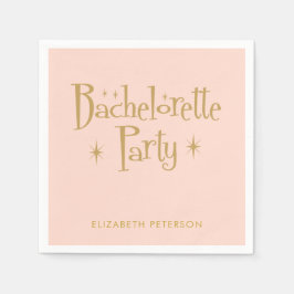 Guardanapo De Papel Pastel Peachy Retro Bachelorette