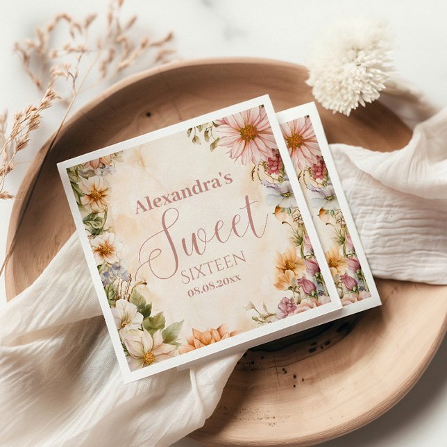 Guardanapo De Papel Pastel Selvagens Rosa Romântico 16 (Criador carregado)