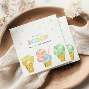 Guardanapo De Papel Pastel Sorvete Napkins
