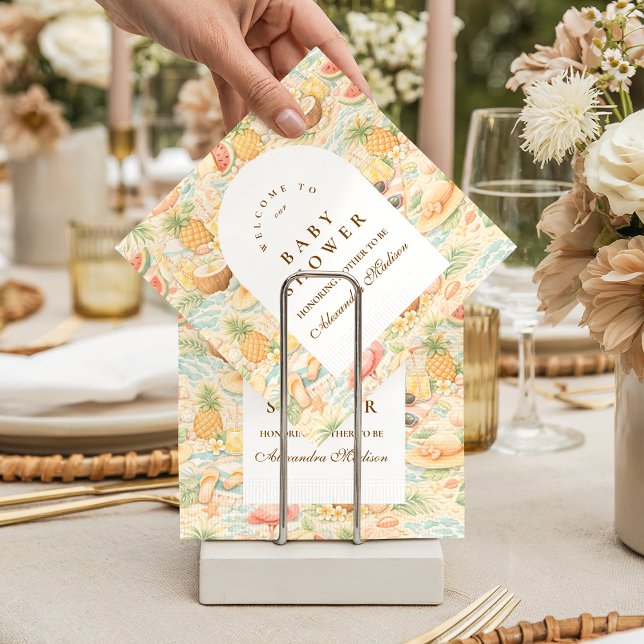 Guardanapo De Papel Pastel Tropical Animals (Criador carregado)