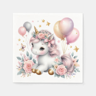 Guardanapo De Papel Pastel Unicorn