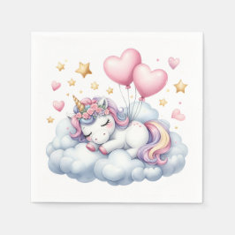 Guardanapo De Papel Pastel Unicorn