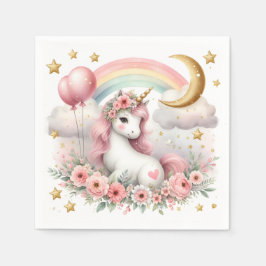 Guardanapo De Papel Pastel Unicorn