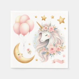 Guardanapo De Papel Pastel Unicorn