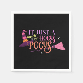 Guardanapo De Papel Pastel Witch Hocus Pocus Halloween Broomstick