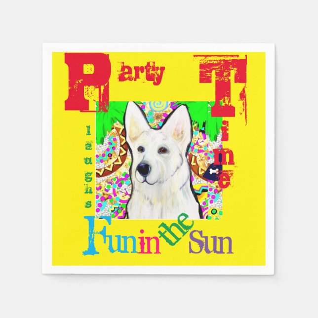 Guardanapo De Papel Pastor Alemão  (Frente)