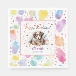 Guardanapo De Papel Pastor australiano de papel aquoso Napkins