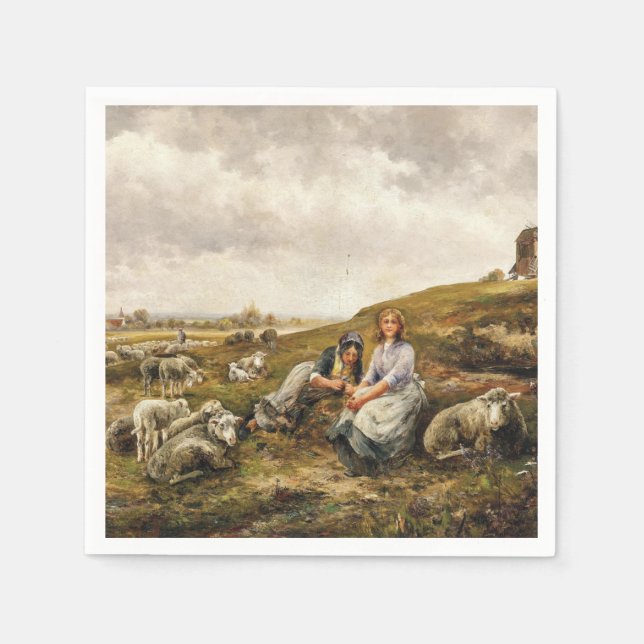 Guardanapo De Papel Pastores antes das Portas da Cidade (Frente)