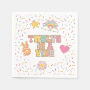 Guardanapo De Papel Patch Preppy Doze é um Aniversário de 12 Vibe