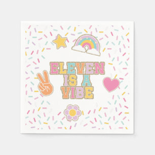 Guardanapo De Papel Patch Preppy Eleven é um Aniversário de 11 Vibe