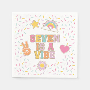 Guardanapo De Papel Patch Preppy Seven é um Vibe Birthday