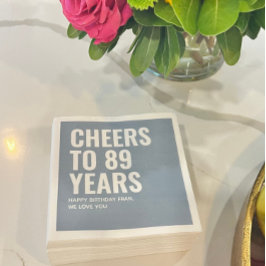 Guardanapo De Papel Pato-Azul Personalizado no Ano de Aniversário Napk