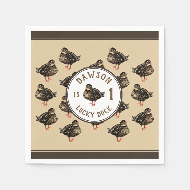 Guardanapo De Papel Pato Papel Napkin (Frente)