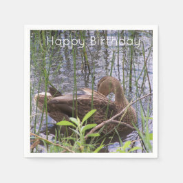 Guardanapo De Papel Pato Preening nos Leeds