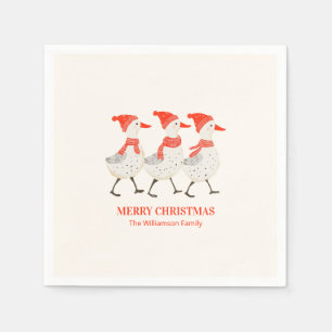 Guardanapo De Papel Patos Caprichosos de Natal Festa de Natal Personal