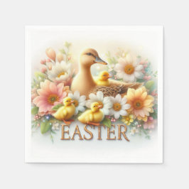 Guardanapo De Papel Patos páscoas, Patos e Flores