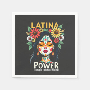 Guardanapo De Papel Patrimônio hispânico de Latina Power Mês