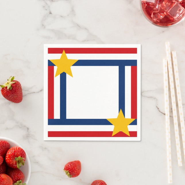 Guardanapo De Papel Patriótico 4 de julho (Insitu)