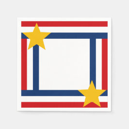 Guardanapo De Papel Patriótico 4 de julho