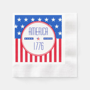 Guardanapo De Papel Patriótico americano 1776