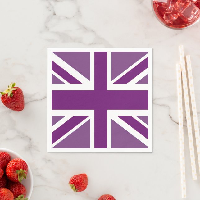 Guardanapo De Papel Patriótico União Britânica Jack Flag Napkin (Insitu)