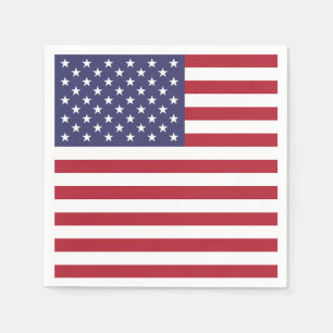 Guardanapo de papel patrióticos com a bandeira do