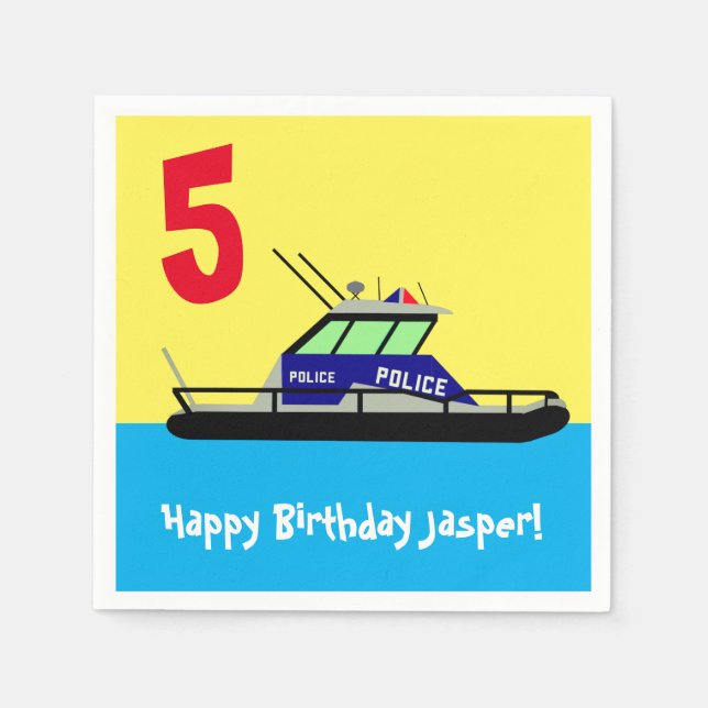 Guardanapo De Papel Patrol Boat (Frente)