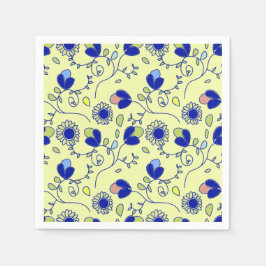 Guardanapo De Papel Patrón boho floral