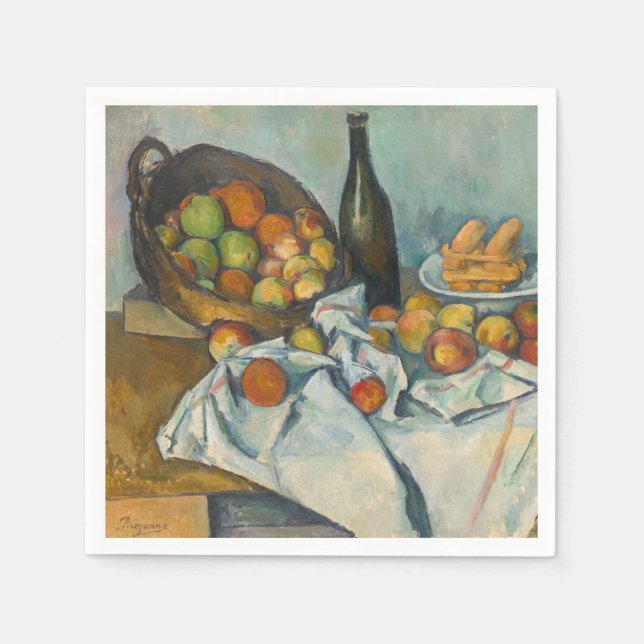 Guardanapo De Papel Paul Cezanne - A Cesta das Maçãs (Frente)