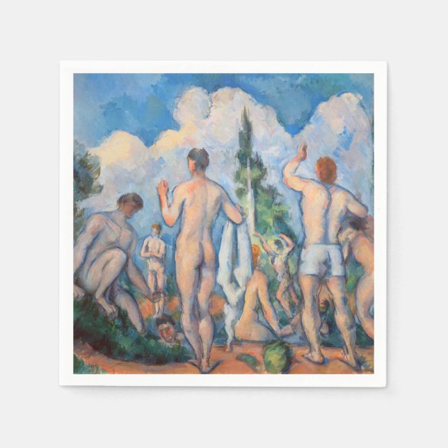 Guardanapo De Papel Paul Cezanne - Bathers (Frente)