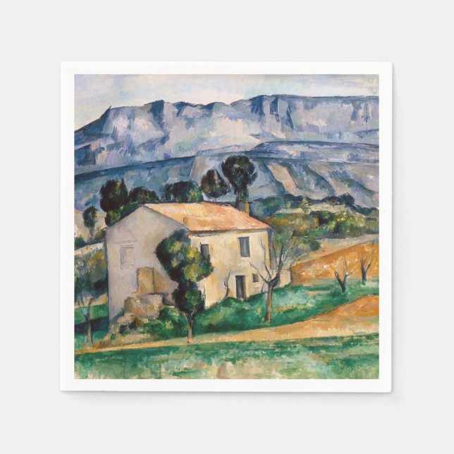 Guardanapo De Papel Paul Cezanne - Casa em Provença (Frente)