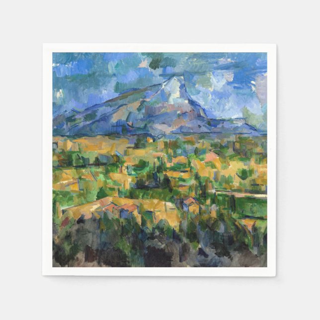Guardanapo De Papel Paul Cezanne - Mont Sainte-Victoire (Frente)